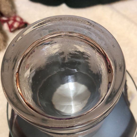 Vintage White Tree Etched Glass/Candle Holder 4x3.25” - Picture 7 of 7